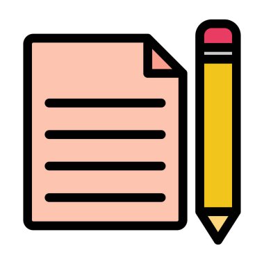 vektör çizim kalem ve kağıt