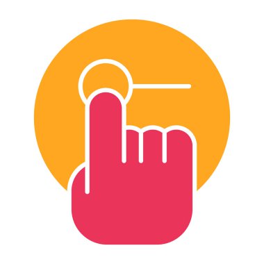 Müzik notası simgesi vektör illüstrasyon tasarımı ile el