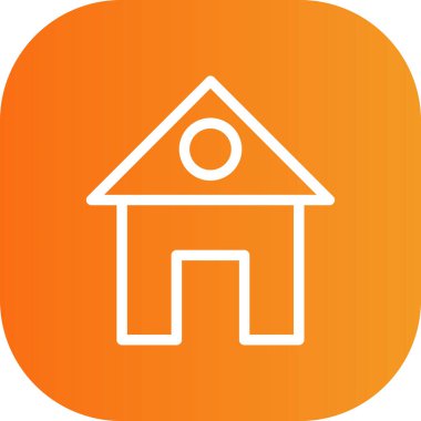 Güzel Ev Vektörü Kabartma Simgesi