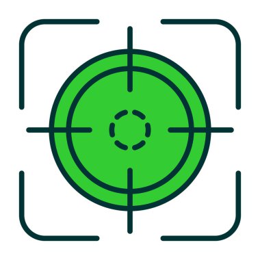 Hedef. Web simgesi basit illüstrasyon