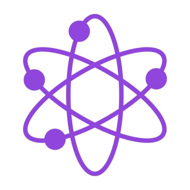 atom. Web simgesi basit illüstrasyon