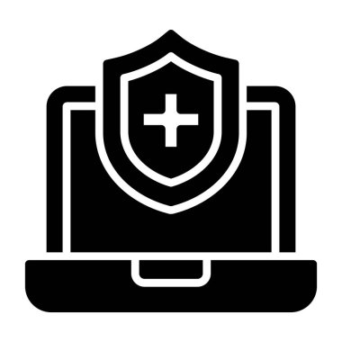 kalkan ikon vektör illüstrasyonu