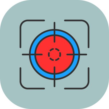 hedef simge vektör illüstrasyonu