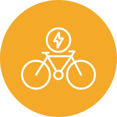 bisiklet ikonu vektör illüstrasyonu