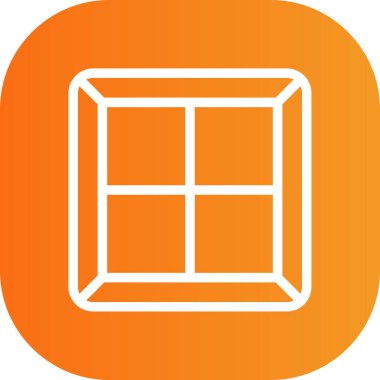 güzel kutu vektör çizgisi simgesi