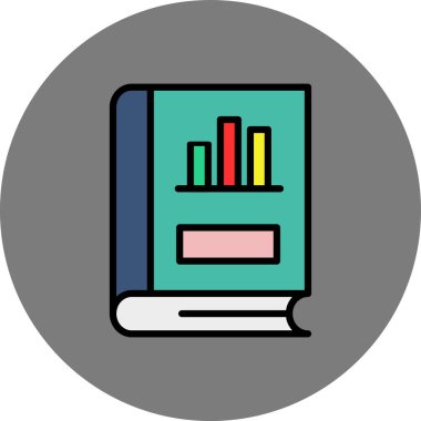 Kitap. Web simgesi vektör illüstrasyonu