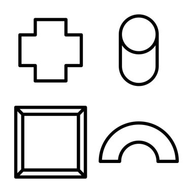 Seo ve teknoloji simgesinin vektör illüstrasyonu