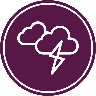 Bulut hesaplama. simge illüstrasyonu