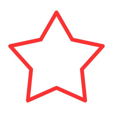 Beyaz arkaplanda bir noel yıldızının vektör simgesi