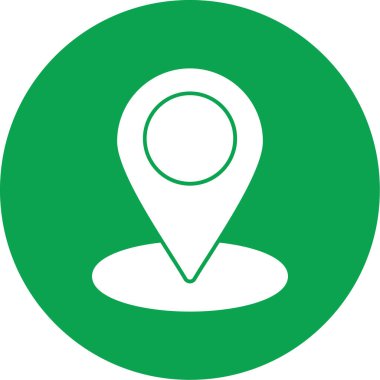 Harita işaretleyici. Web simgesi basit illüstrasyon