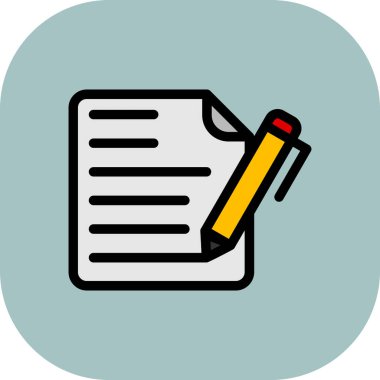 Web ve mobil vektör simgesi renkli simge