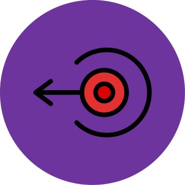 Ok. Web simgesi basit illüstrasyon