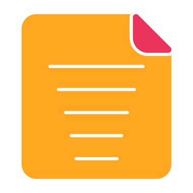 belge simgesi vektör illüstrasyonu