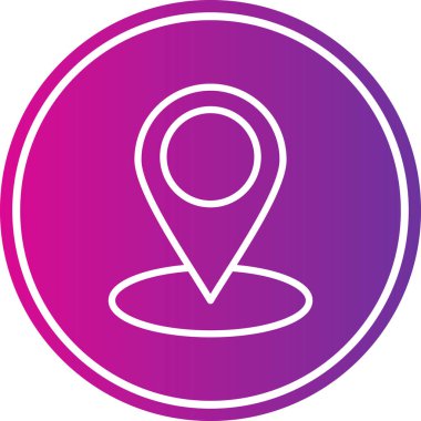 Harita iğnesi. basit vektör