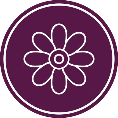 çiçek simgesi vektör illüstrasyonu