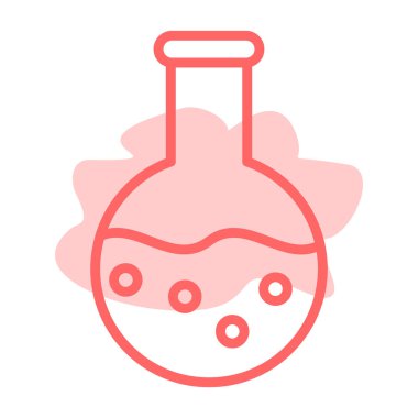 Bir kimyasal deney simgesinin vektör çizimi