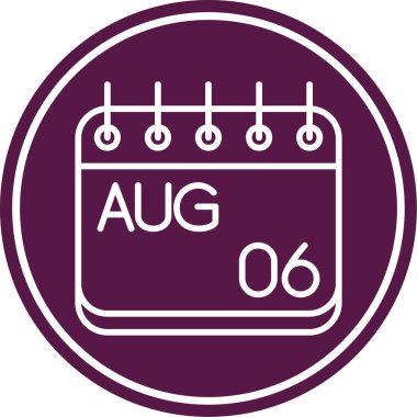 Bir takvim simgesinin illüstrasyonu