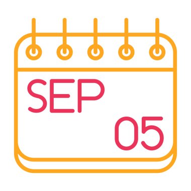 Takvim simgesi vektör illüstrasyonu