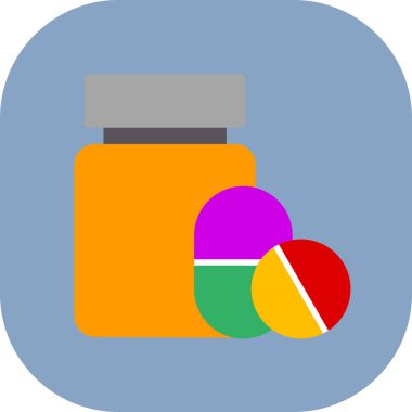 - Uyuşturucu. Web simgesi basit illüstrasyon