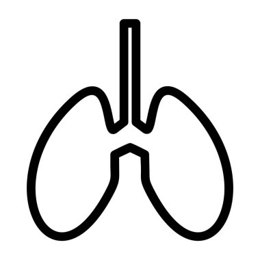 İnsan akciğeri simgesi, taslak biçimi