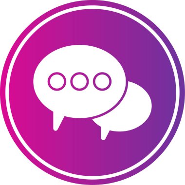 Konuşma baloncukları ikon vektör çizimi