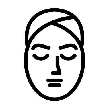 Maskeli bir adamın vektör çizimi