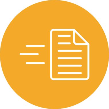 Belge. Web simgesi basit illüstrasyon