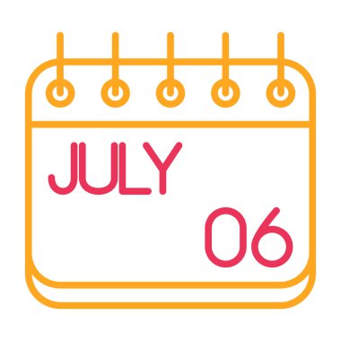 28 Temmuz 'da. Takvim takvimi beyaz arkaplanlı 18 aylık gün. Zamanı geldi. Zaman çizelgesi. web tasarım konsepti