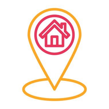 pin simgesi vektör illüstrasyon tasarımı ile harita konumu