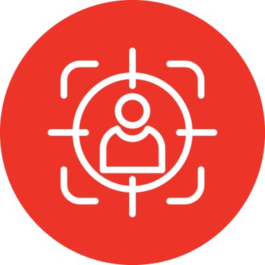 Kolayca değiştirebilen ya da düzenleyebilen hedef vektör simgesi