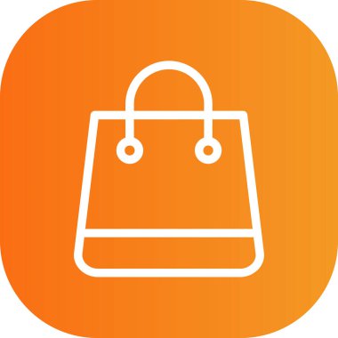 vektör çanta düz simgesi