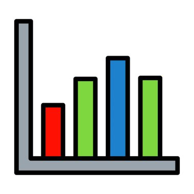 grafik ikonu vektör illüstrasyonu