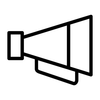 Megafon ikonu vektör illüstrasyonu