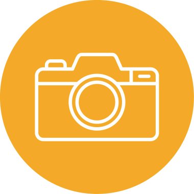 Kamera. Web simgesi basit illüstrasyon