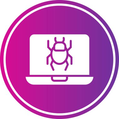 Örümcek simgesinin vektör illüstrasyonu