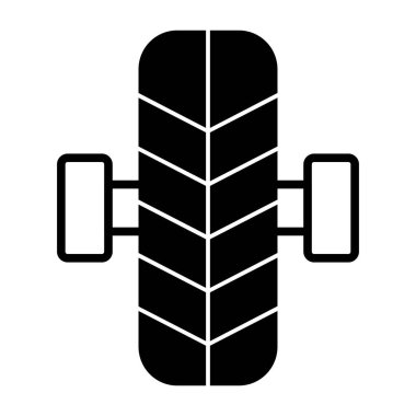 Araba lastiği. Web simgesi basit illüstrasyon