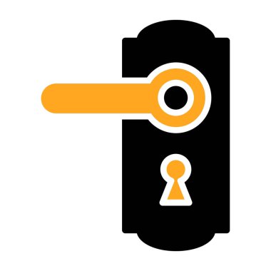 Asma kilit izole simge tasarımı, vektör illüstrasyon grafiği