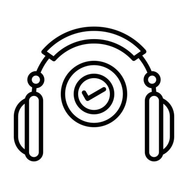 müzik çalıcı satır vektörü simgesi.