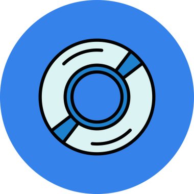 Cankurtaran oy ikonu. özet vektör illüstrasyonu