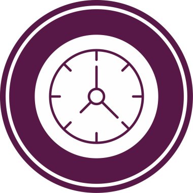 Saat simgesi, vektör illüstrasyon tasarımı