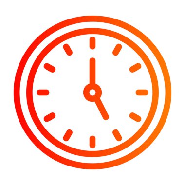 Zaman doldu. Web simgesi basit illüstrasyon