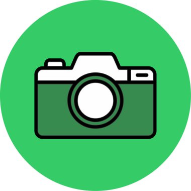 Kolayca düzenleyebilen ve düzenleyebilen Kamera Vektörü simgesi