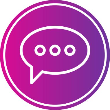 Baloncuk. Web simgesi basit tasarım