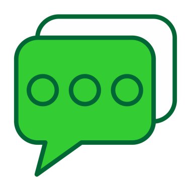 Sohbet simgesi vektör illüstrasyonu