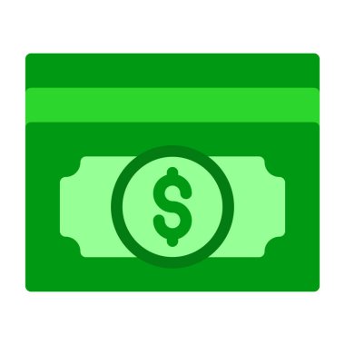 para vektörü renk çizgisi simgesi