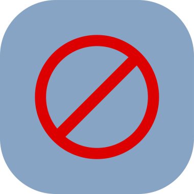 yasak simge yok, vektör illüstrasyonu