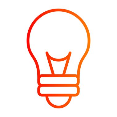 ampul simgesi vektör illüstrasyonu