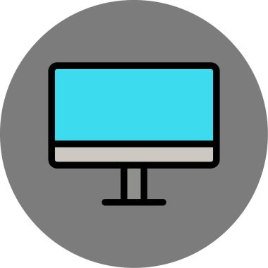 vektör lcd simgesi illüstrasyonu