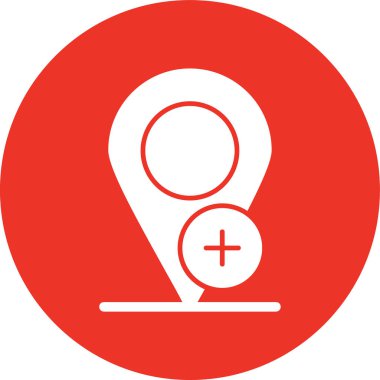 Rozet biçiminde harita işaretleyici konumu simgesi