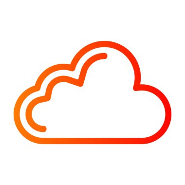 Bulut hesaplama simgesi vektör illüstrasyonu